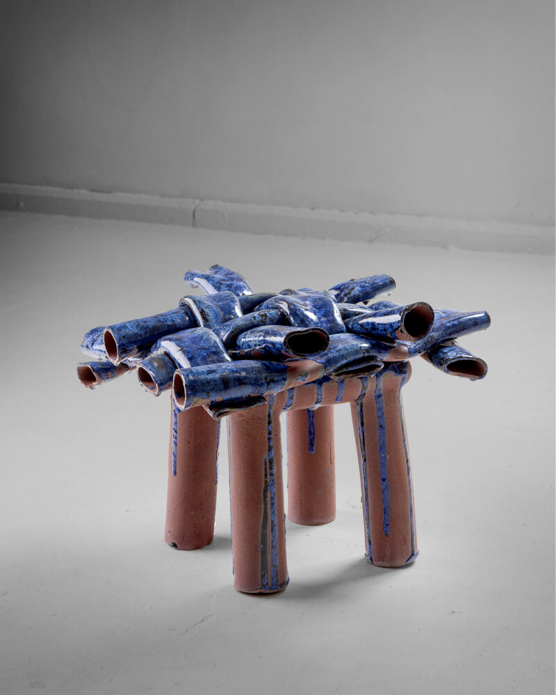 Milan Pekar_Ceramic Furniture Vase on the Table Blue 2_Case Goods_Studio Fenice_ (1)