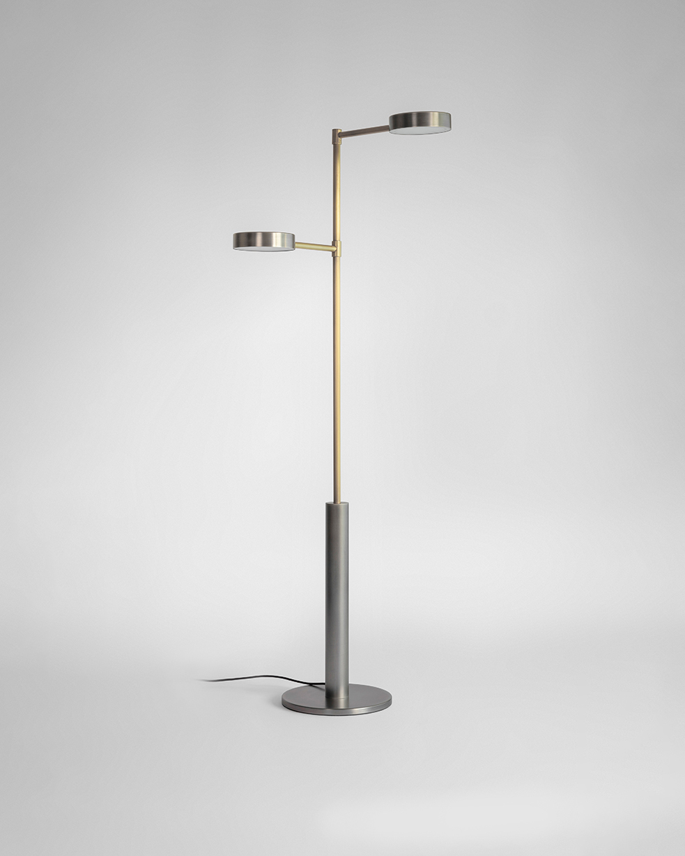 Square in Circle_Two Cylinders Floor Lamp_Lighting_Studio Fenice_2
