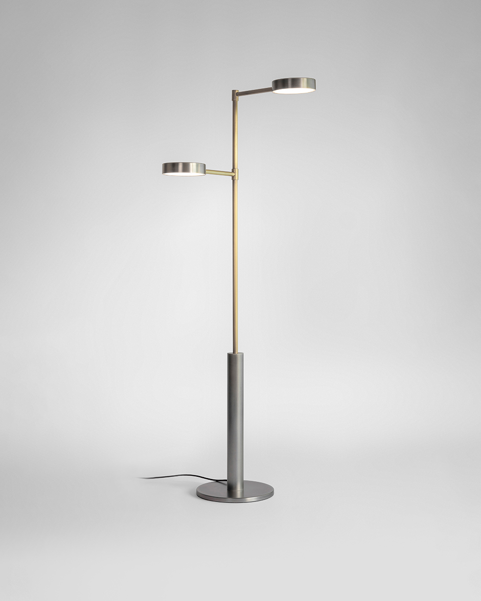 Square in Circle_Two Cylinders Floor Lamp_Lighting_Studio Fenice_3